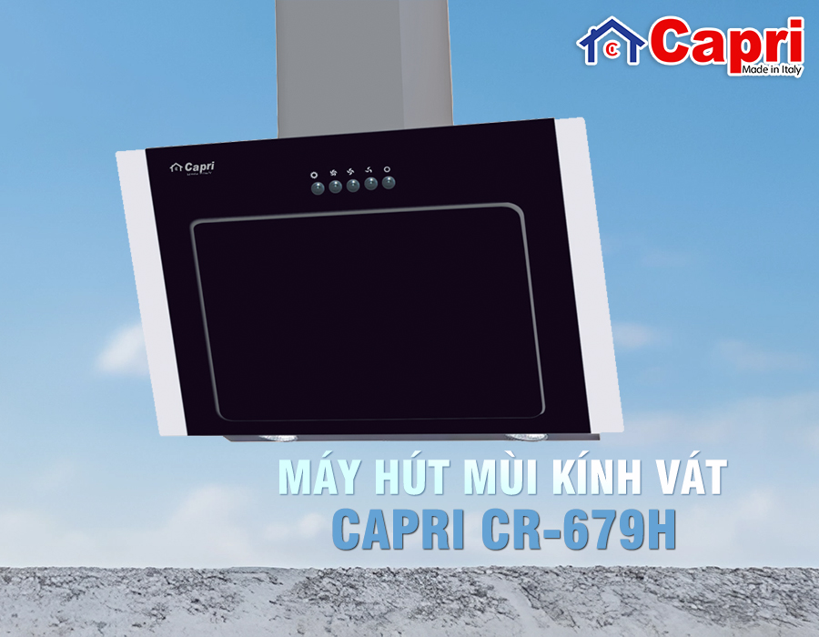 Máy hút mùi kính vát Capri CR-679H
